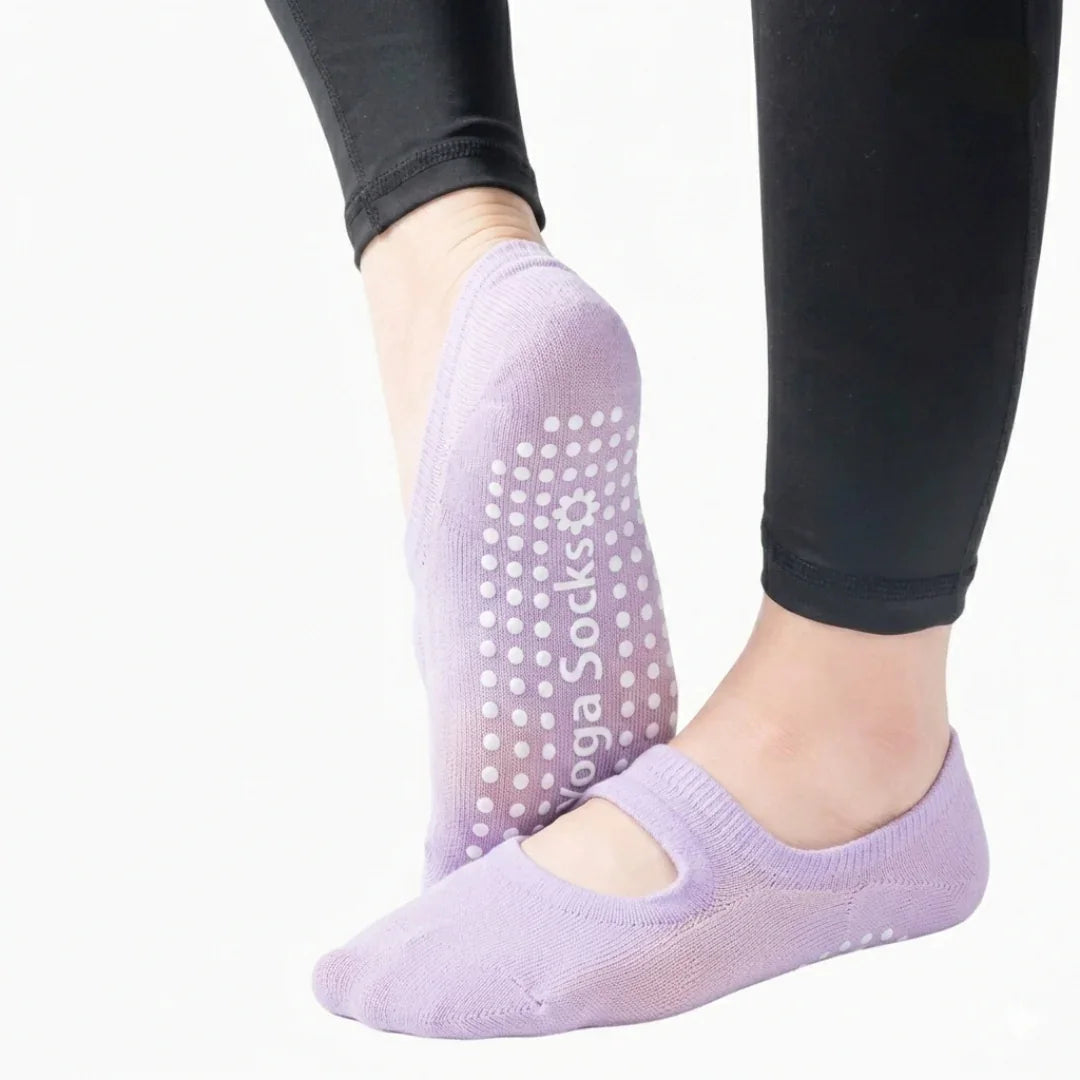 Chaussettes de Pilates antidérapantes